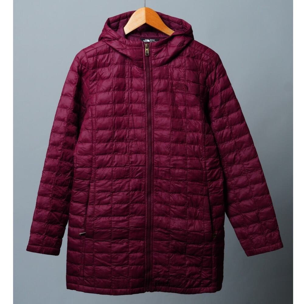 The North Face Girl's ThermoBall Eco Long Jacket Full Zip Red Size 18